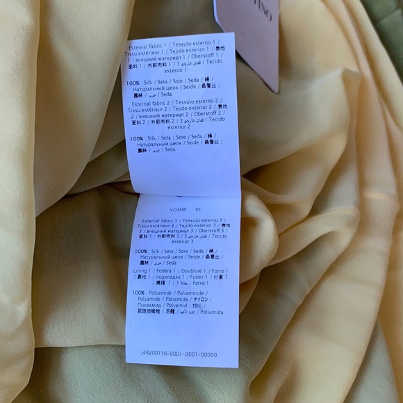 Valentino made in Italy lime green silk leather straps size 40(6) maxi dress - Picture 11 of 17